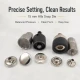 15 mm Alpha Snap Button Application Die Setting Tool for large snap button installation, compatible with hand press and
