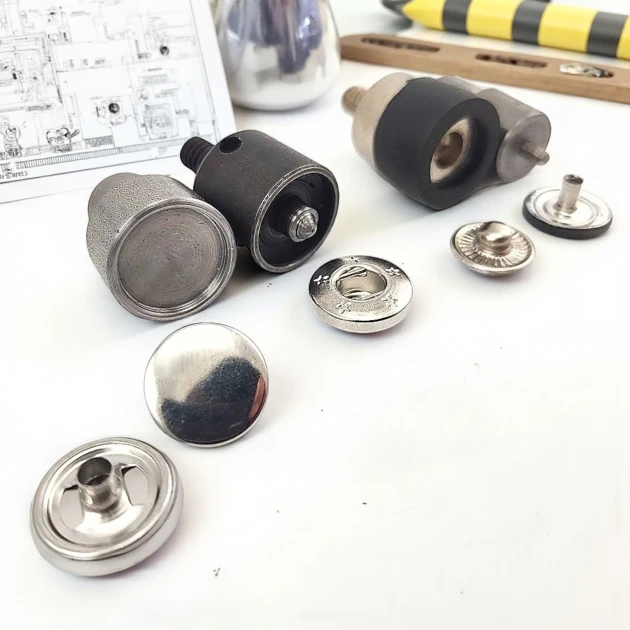 Alfa Çıtçıt Düğme Uygulama Aparatı 15 mm  Kapak Çakma Kalıbı KLP0055K15