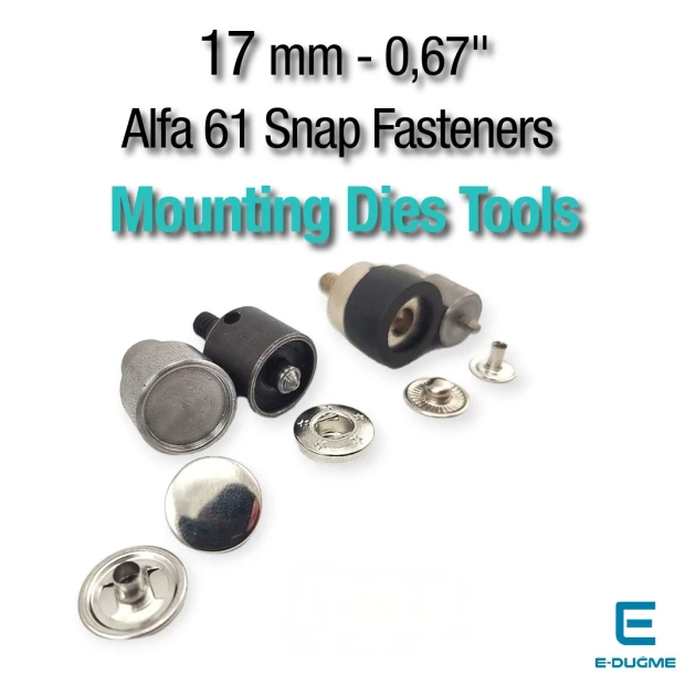 Alfa Snap Button 0,67" - 17 mm Dies Tools - Fastening Mold KLP0055K17