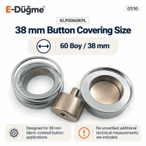 60L 38 mm / 1.50 in Fabric Covered Button Die KLP0060KPL 60L 38 mm / 1.50 in Fabric Covered Button Die KLP0060KPL
