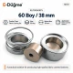 60L 38 mm 1.50 in fabric covered button die