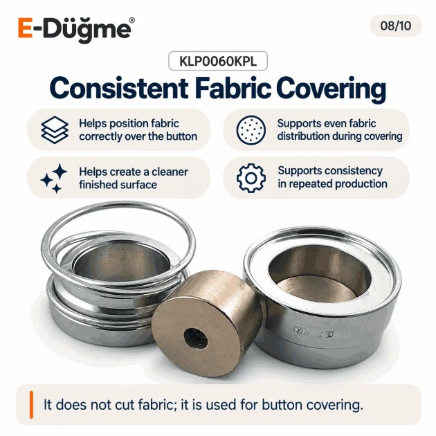 60L 38 mm 1.50 in fabric covered button die