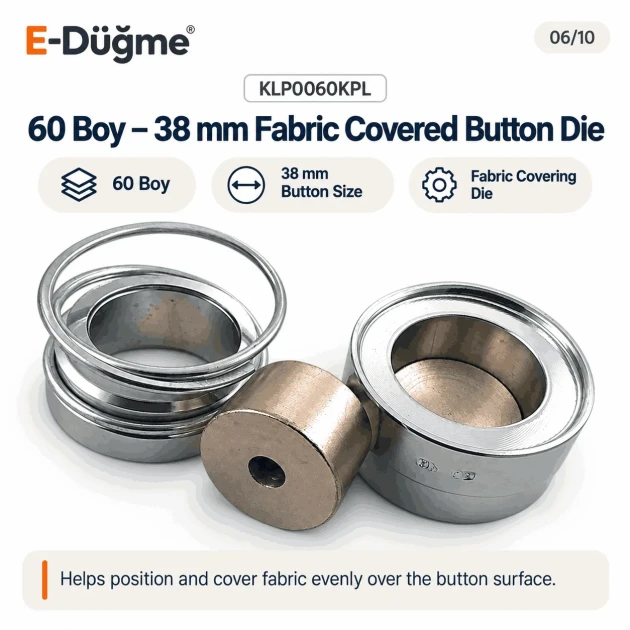 60L 38 mm 1.50 in fabric covered button die