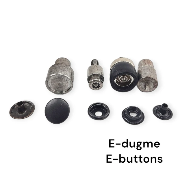 61 Sistem 15 mm Kapaklı Çıtçıt Düğme Montaj Kiti KLP0061K15