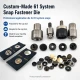 Custom 61 System Snap Button Setting Die for Product-Specific Production, includes upper and lower molds for precise