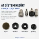 Snap Setting Die for 15 mm / 0.59 in 61 System Snap Buttons, made of durable PP material, ideal for precise fastening