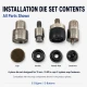 Snap Setting Die for 15 mm / 0.59 in 61 System Snap Buttons, made of durable PP material, ideal for precise fastening