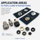 Snap Setting Die for 15 mm / 0.59 in 61 System Snap Buttons, made of durable PP material, ideal for precise fastening