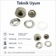 66 No Kuşgözü Kalıbı - 40 mm Kuşgözü Çakma Aparatı, 28 mm iç çaplı kuşgözlerinin kumaş ve teknik tekstil yüzeylerine