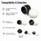 40 mm / 1.57 in Eyelet Punching Die for Large Grommet Hole Preparation made of durable PP material, ideal for precision