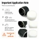 40 mm / 1.57 in Eyelet Punching Die for Large Grommet Hole Preparation made of durable PP material, ideal for precision