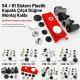 Custom 54 System Plastic Cap Snap Button Setting Die KLP0080 for efficient snap button installations in textiles and leather