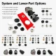 Custom 54 System Plastic Cap Snap Button Setting Die KLP0080 for efficient snap button installations in textiles and leather