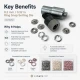 Ring-Style Prong Snap Setting Die for 8.2 mm / 0.32 in Snap Fasteners KLP0082, durable metal punch tool for professional