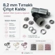 Ring-Style Prong Snap Setting Die for 8.2 mm / 0.32 in Snap Fasteners KLP0082, durable metal punch tool for professional