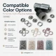 Ring-Style Prong Snap Setting Die for 8.2 mm / 0.32 in Snap Fasteners KLP0082, durable metal punch tool for professional