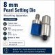 Pearl Setting Die for 8 mm / 0.31 in Press Pearls made of heavy-duty iron for flawless application in apparel manufacturing
