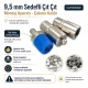 Pearl Snap Setting Die for 9.5 mm / 0.37 in Snap Fasteners, designed for crack-free installation on shirts and baby clothes