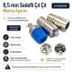 Pearl Snap Setting Die for 9.5 mm / 0.37 in Snap Fasteners, designed for crack-free installation on shirts and baby clothes