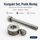Long-Handle Hand-Hit Setting Tool for Snap Buttons, Eyelets, Rivets and Jeans Buttons, made of durable PP material, ideal