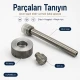 Long-Handle Hand-Hit Setting Tool for Snap Buttons, Eyelets, Rivets and Jeans Buttons, made of durable PP material, ideal