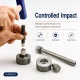 Long-Handle Hand-Hit Setting Tool for Snap Buttons, Eyelets, Rivets and Jeans Buttons, made of durable PP material, ideal