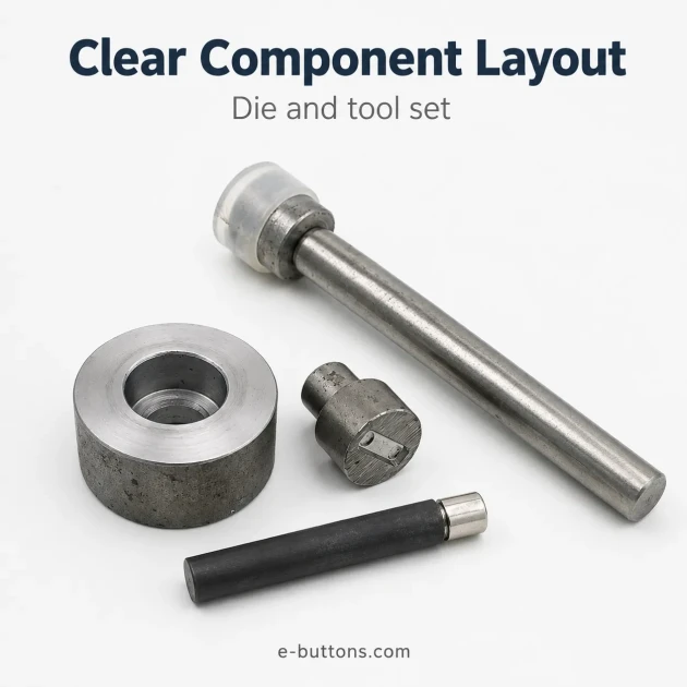 Tool Set for Mold of Snap Fasteners and Rivets