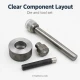 Tool Set for Mold of Snap Fasteners and Rivets