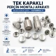 Single Cap Rivet Installation Tool for 12 mm Cap Diameter, Durable Steel Construction for Precise Rivet Setting
