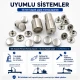 Single Cap Rivet Installation Tool for 12 mm Cap Diameter, Durable Steel Construction for Precise Rivet Setting