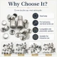 Double Cap Rivet Installation Tool for 12 mm (0.47") Cap Diameter - Professional Tool for Clean Rivet Applications in Bags