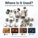 Double Cap Rivet Installation Tool for 12 mm (0.47") Cap Diameter - Professional Tool for Clean Rivet Applications in Bags
