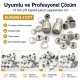 Double Cap Rivet Installation Tool for 12 mm (0.47") Cap Diameter - Professional Tool for Clean Rivet Applications in Bags