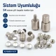 Double Cap Rivet Installation Tool for 12 mm (0.47") Cap Diameter - Professional Tool for Clean Rivet Applications in Bags