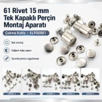 61 Rivet 15 mm (0.59") Cap Single Cap Rivet Setting Die – Installation Tool KLP00R61