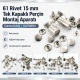 61 Rivet 15 mm (0.59") Cap Single Cap Rivet Setting Die for 12 mm (0.47") Back Cap Rivets - Professional Installation Tool