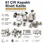 61 Double Cap Rivet Setting Die for 15 mm (0.59") Front Cap / 12 mm (0.47") Back Cap Rivets