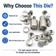 61 Double Cap Rivet Setting Die for 15 mm (0.59") Front Cap and 12 mm (0.47") Back Cap Rivets Installation Tool