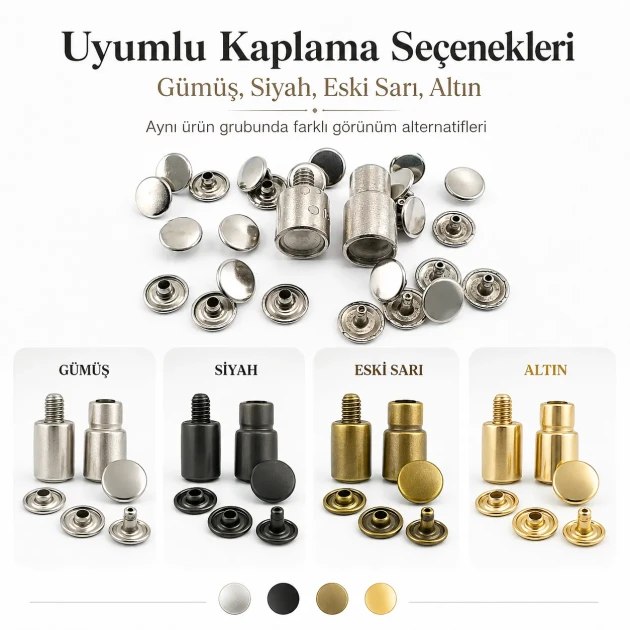 61 Double Cap Rivet Setting Die for 15 mm (0.59") Front Cap and 12 mm (0.47") Back Cap Rivets Installation Tool