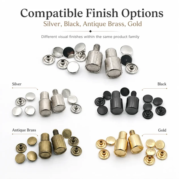 61 Double Cap Rivet Setting Die for 15 mm (0.59") Front Cap and 12 mm (0.47") Back Cap Rivets Installation Tool