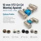 10mm VT2 Snap Fastener Installation Tool - Press Die for Leatherworking and Accessory Design