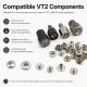 Custom VT2 Wallet Snap Setting Die KLP054VT2 for professional snap fastener installation on leather goods