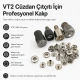 Custom VT2 Wallet Snap Setting Die KLP054VT2 for professional snap fastener installation on leather goods