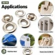 12 mm (0.47 in) Stainless Steel Eyelet Hand Punch and Setting Tool KLP2IN1-26