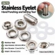 12 mm (0.47 in) Stainless Steel Eyelet Hand Punch and Setting Tool KLP2IN1-26