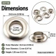 12 mm (0.47 in) Stainless Steel Eyelet Hand Punch and Setting Tool KLP2IN1-26