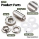 12 mm (0.47 in) Stainless Steel Eyelet Hand Punch and Setting Tool KLP2IN1-26