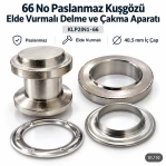 40 mm 66 No Paslanmaz Kuşgözü Elde Vurmalı Delme ve Çakma Aparatı KLP2IN1-66