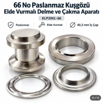 40 mm (1.57 in) Stainless Steel Eyelet Hand Punch and Setting Tool KLP2IN1-66