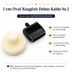 Oval Eyelet Punching Die 10 mm / 0.39 in KLPK0010OVLDELNO2